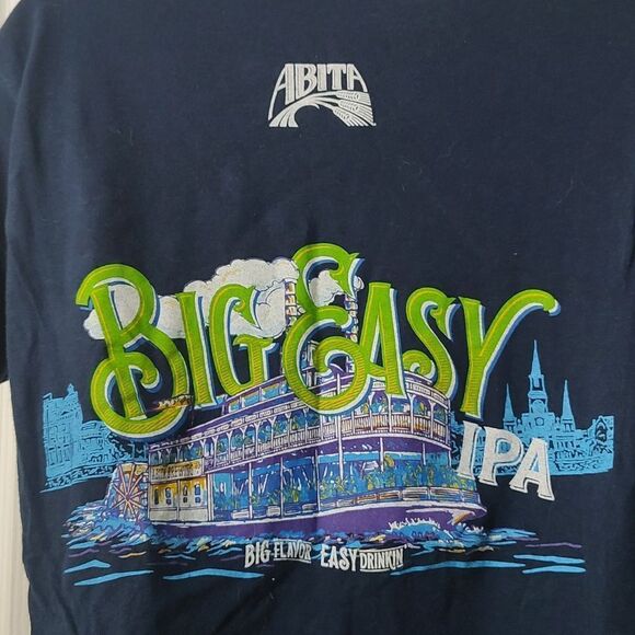 Abita Brewing Big Easy IPA short sleeve soft style ring spun  tshirt  Sz S - Picture 4 of 5